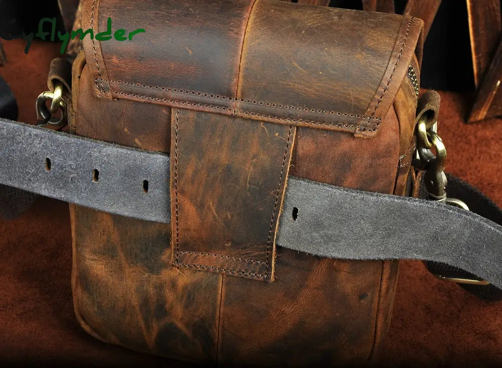 Cyflymder Fashion Leather Multifunction Travel Crossbody Satchel Messenger Bag Design Cigarette