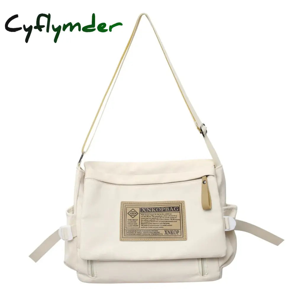 Cyflymder Fashion Letter Women Shoulder Bag Casual Totes Female Nylon Waterproof Travel Crossbody