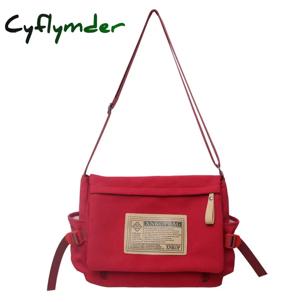 Cyflymder Fashion Letter Women Shoulder Bag Casual Totes Female Nylon Waterproof Travel Crossbody