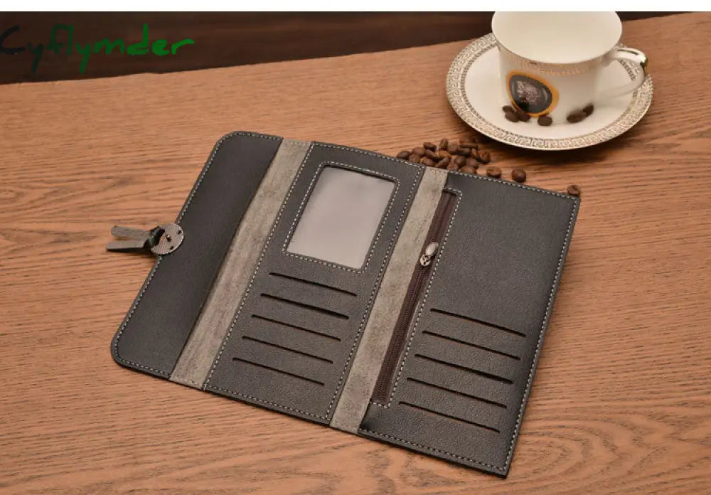 Cyflymder Fashion Long Women Wallets High Quality Pu Leather Women’s Purse And Wallet Design Lady