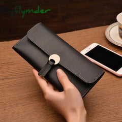 Cyflymder Fashion Long Women Wallets High Quality Pu Leather Women’s Purse And Wallet Design Lady