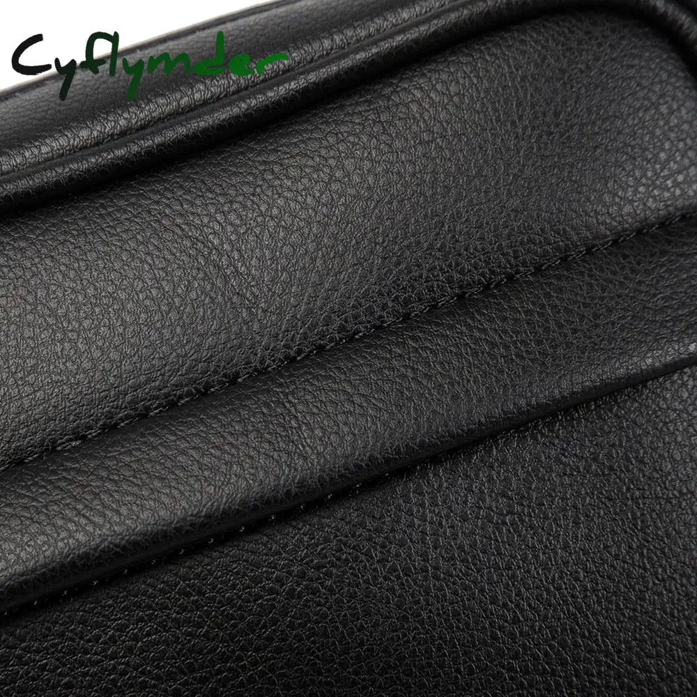 Cyflymder Fashion Luxury Men’s Crossbody Bag Business Pu Leather Shoulder Bags Men Solid Flap