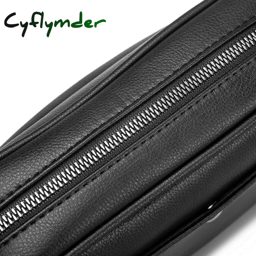 Cyflymder Fashion Luxury Men’s Crossbody Bag Business Pu Leather Shoulder Bags Men Solid Flap