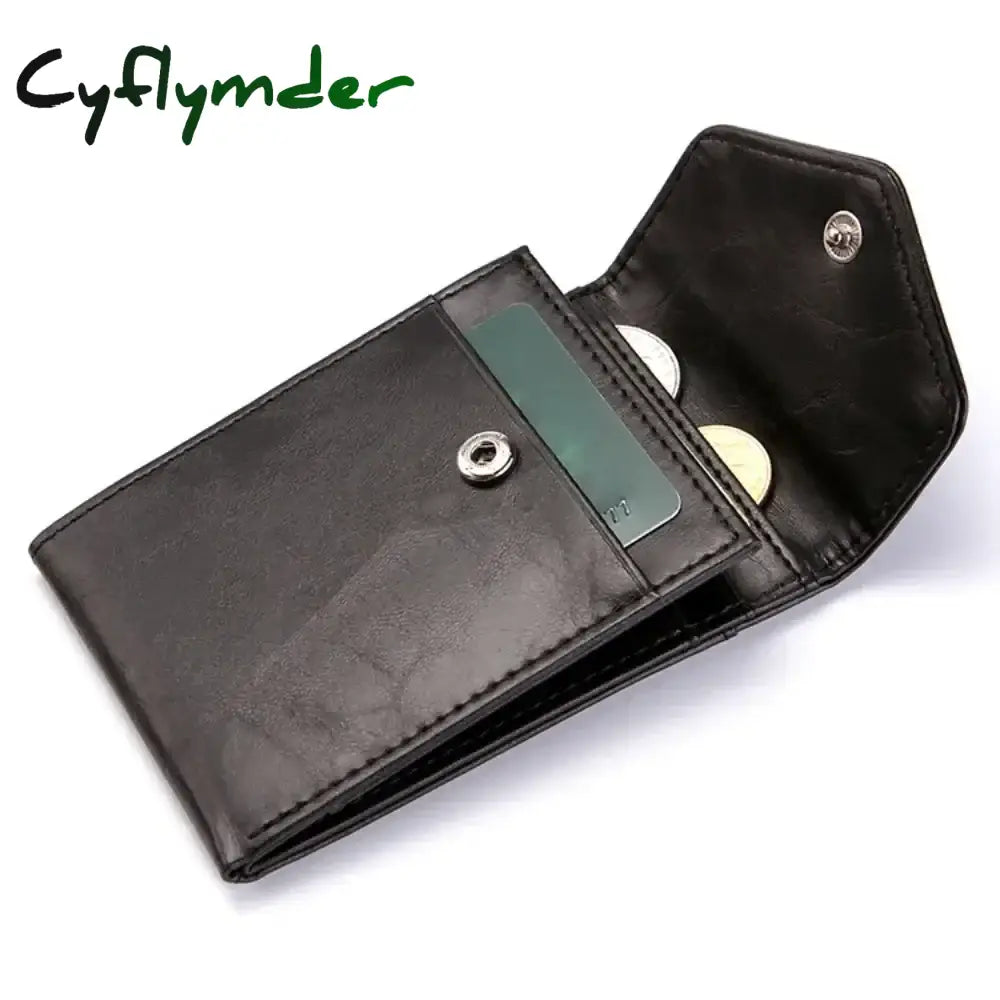 Fashion Male Wallet Women Men Mini Ultrathin Leather Wallet Slim Wallet Coins Purse Credit ID & Card Holders Card Cases