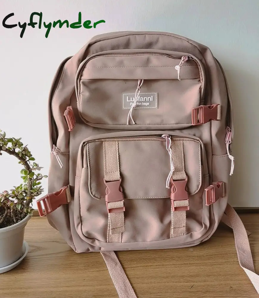 Cyflymder Fashion Men Backpack Waterproof Nylon Rucksack For Teenager Schoolbag Kawaii Women Bag