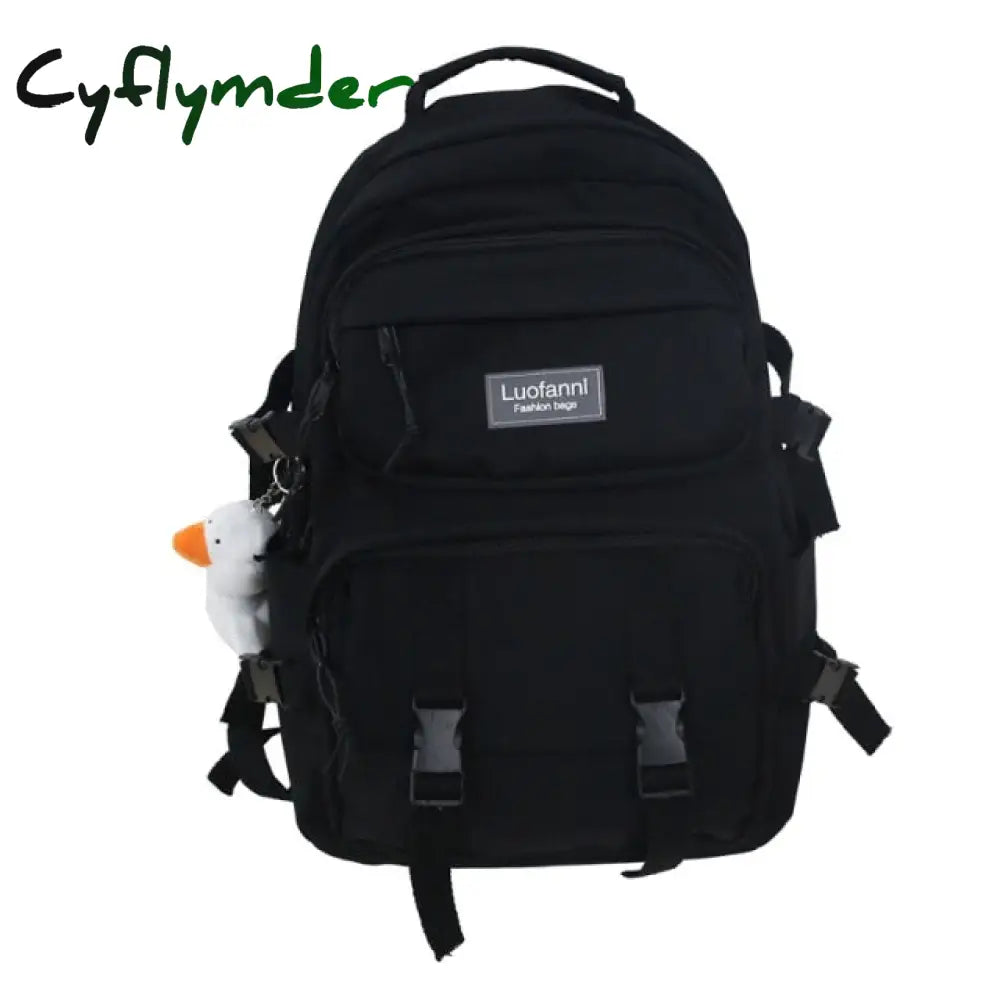 Cyflymder Fashion Men Backpack Waterproof Nylon Rucksack For Teenager Schoolbag Kawaii Women Bag