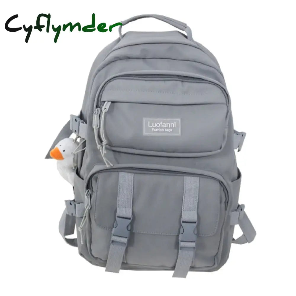 Cyflymder Fashion Men Backpack Waterproof Nylon Rucksack For Teenager Schoolbag Kawaii Women Bag