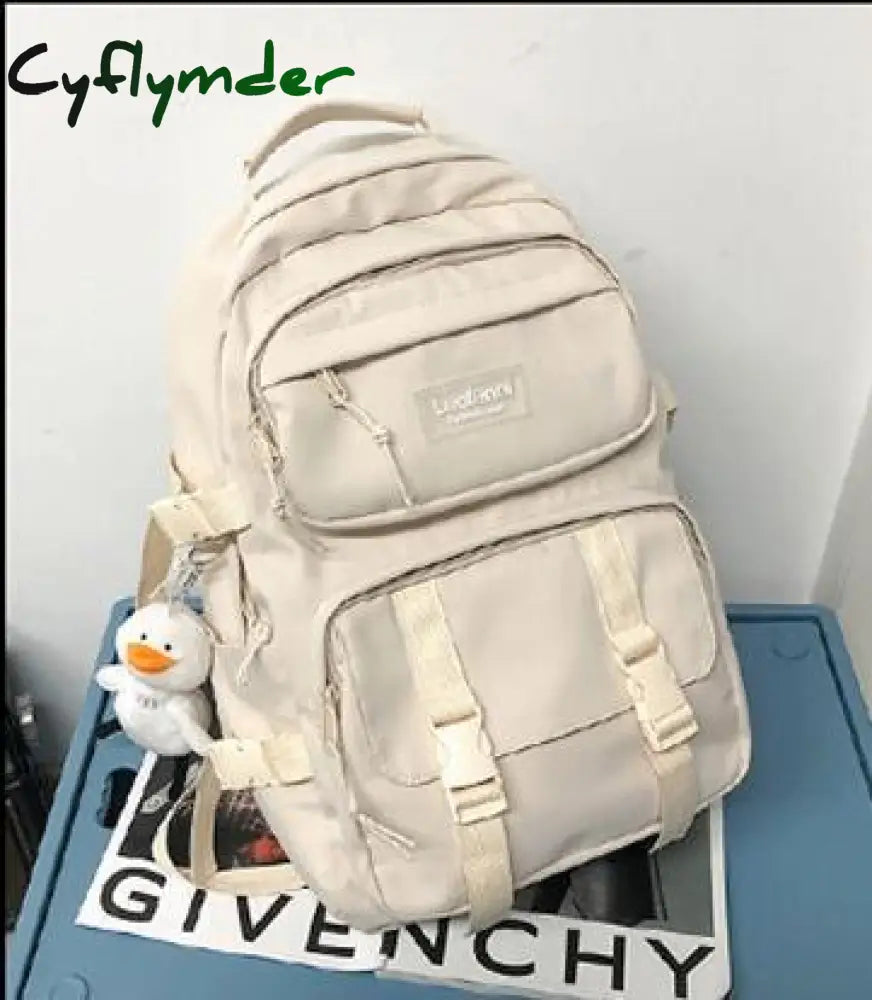 Cyflymder Fashion Men Backpack Waterproof Nylon Rucksack For Teenager Schoolbag Kawaii Women Bag