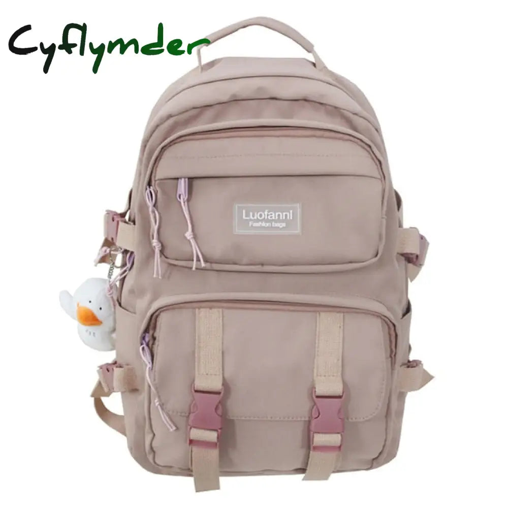 Cyflymder Fashion Men Backpack Waterproof Nylon Rucksack For Teenager Schoolbag Kawaii Women Bag