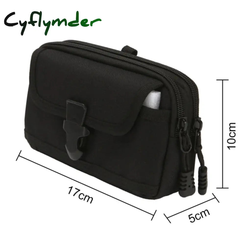 Cyflymder Fashion Men Multi-Function Pu Leather Fanny Waist Bag Casual Mobile Phone Purse Pocket