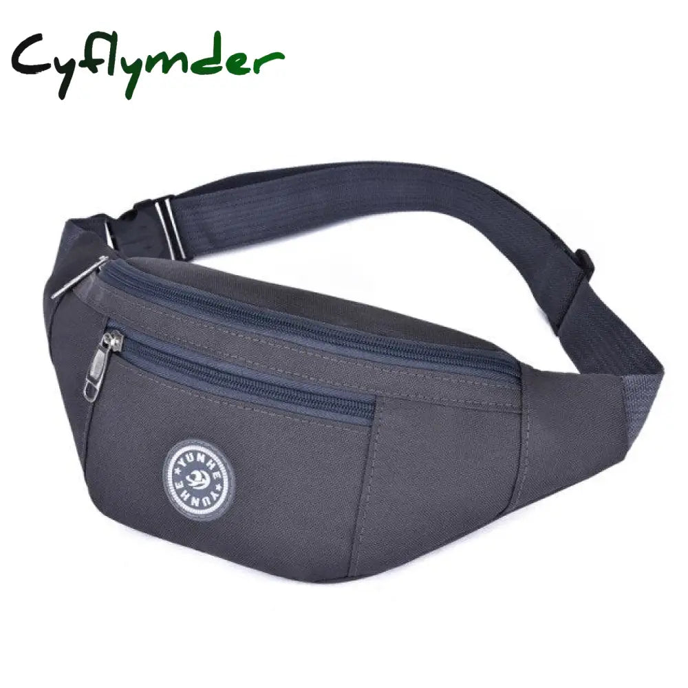 Cyflymder Fashion Men Women Waist Bag Casual Fanny Pack Purse Large Phone Belt Pouch Canvas Outdoor