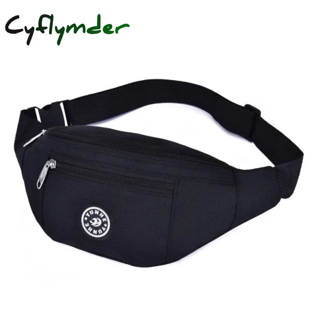 Cyflymder Fashion Men Women Waist Bag Casual Fanny Pack Purse Large Phone Belt Pouch Canvas Outdoor