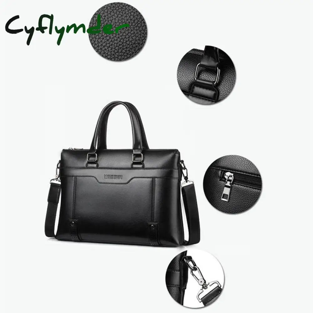 Cyflymder Fashion Men’s Briefcase Bag Man Messenger Handbags Business Shoulder Bags Travel