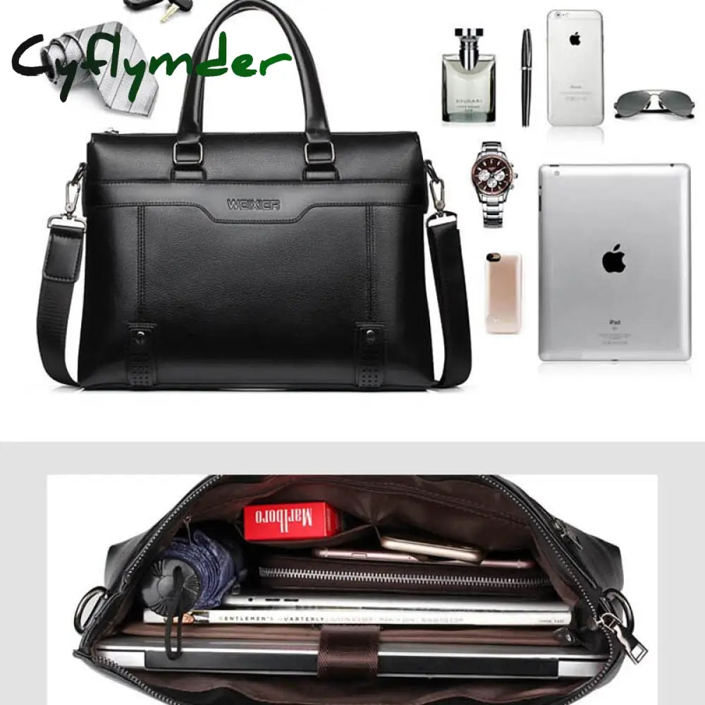 Cyflymder Fashion Men’s Briefcase Bag Man Messenger Handbags Business Shoulder Bags Travel