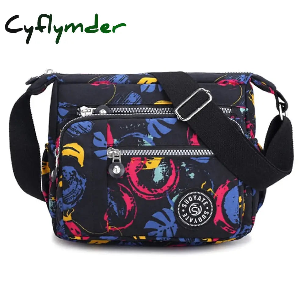 Cyflymder Fashion Messenger Bag Women’s Shoulder Nylon Handbag Large Capacity Small Phone