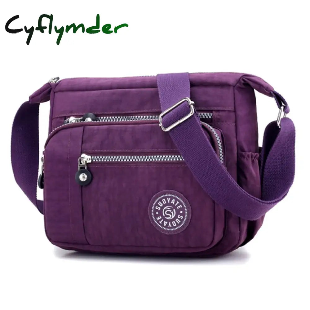 Cyflymder Fashion Messenger Bag Women’s Shoulder Nylon Handbag Large Capacity Small Phone