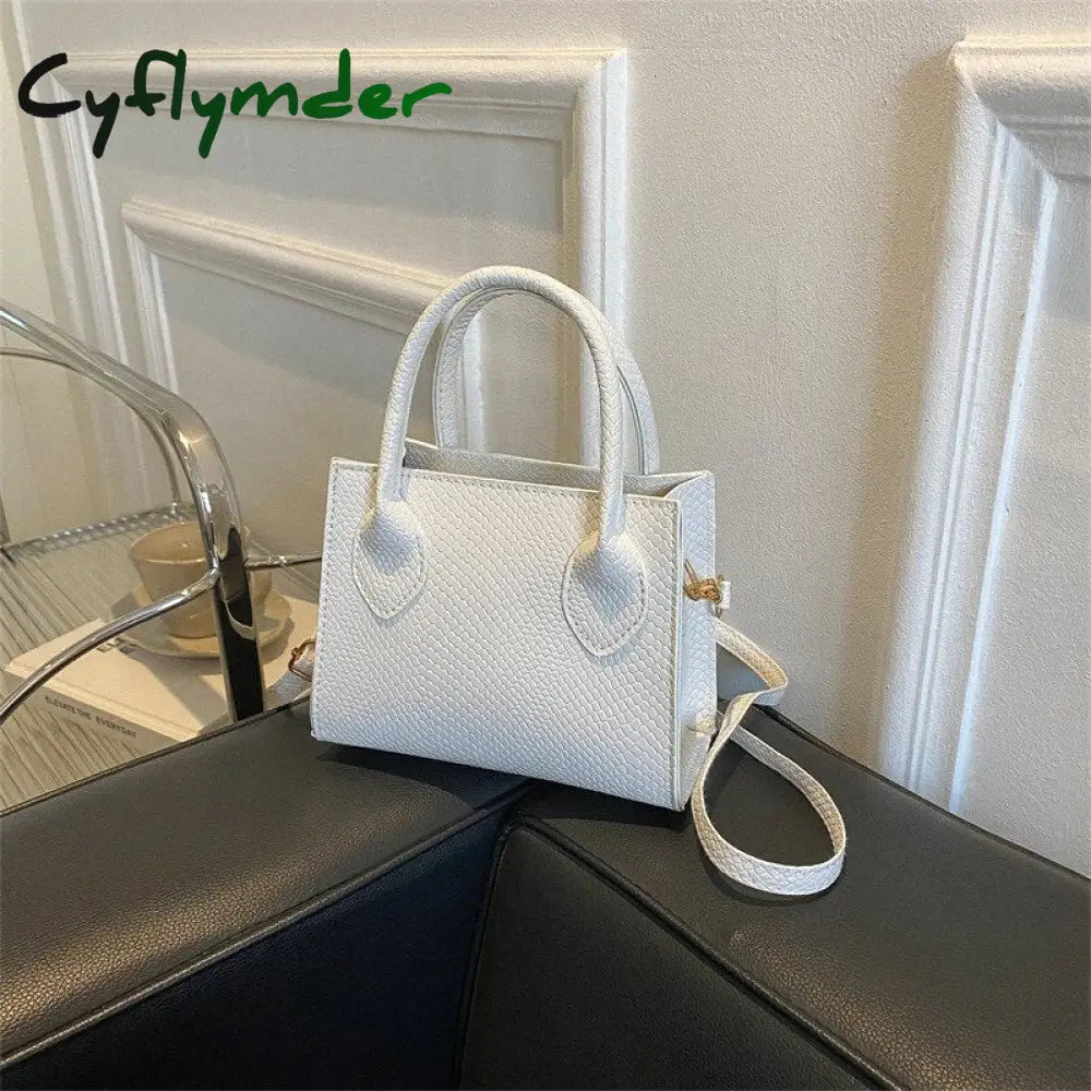 Cyflymder Fashion Mini Square Bag New Vintage Handbag Literary Crowds Shoulder Messenger Pu Leather