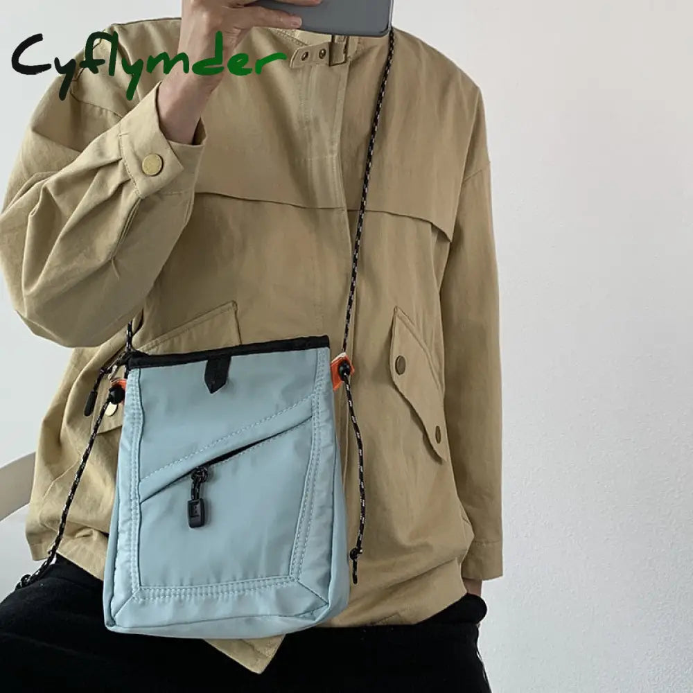 Cyflymder Fashion Mini Waterproof Travel Bag Small Square Shoulder Men Women Handbag Messenger