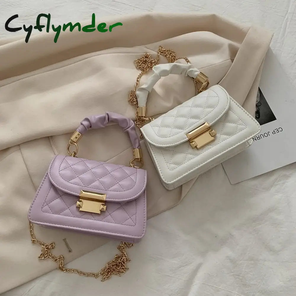 Cyflymder Fashion New Crossbody Bag Women Casual All-Match Shoulder Bags Texture Handbag Small