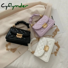 Cyflymder Fashion New Crossbody Bag Women Casual All-Match Shoulder Bags Texture Handbag Small