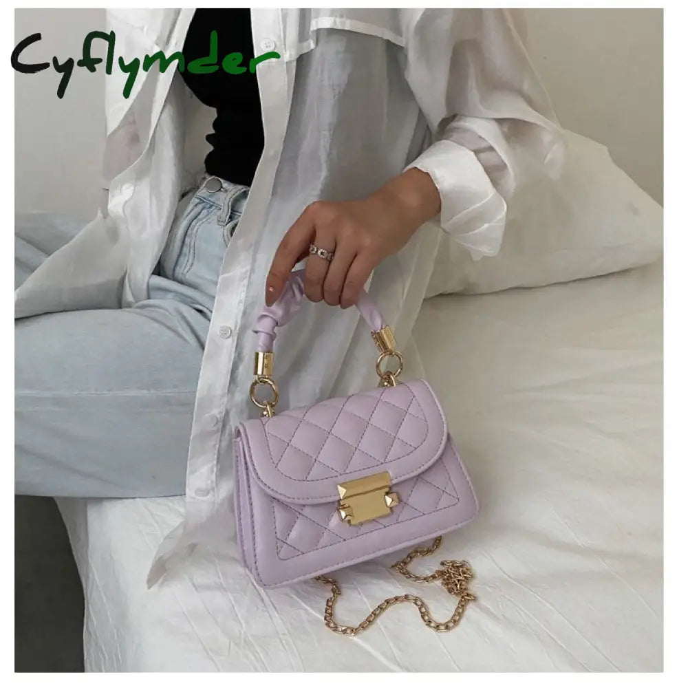 Cyflymder Fashion New Crossbody Bag Women Casual All-Match Shoulder Bags Texture Handbag Small