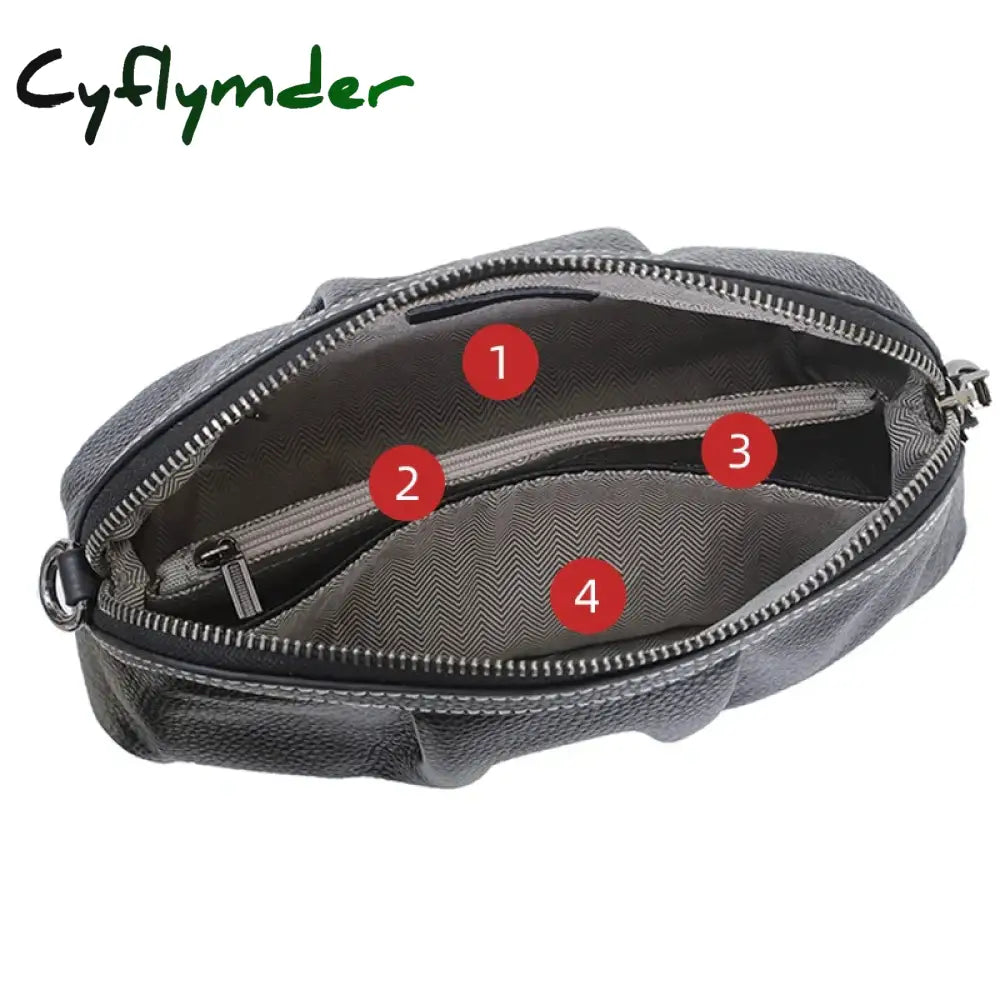 Cyflymder Fashion New High Quality Soft Real Leather Women Designer Handbags Shoulder Bags Ladies