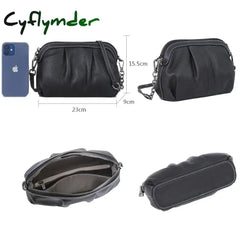 Cyflymder Fashion New High Quality Soft Real Leather Women Designer Handbags Shoulder Bags Ladies