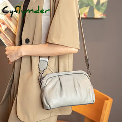 Cyflymder Fashion New High Quality Soft Real Leather Women Designer Handbags Shoulder Bags Ladies