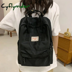 Cyflymder Fashion New Women Backpacks Nylon Waterproof Schoolbag Laptop Bagpack Junior High School