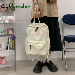 Cyflymder Fashion New Women Backpacks Nylon Waterproof Schoolbag Laptop Bagpack Junior High School