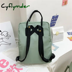 Cyflymder Fashion New Women Backpacks Nylon Waterproof Schoolbag Laptop Bagpack Junior High School