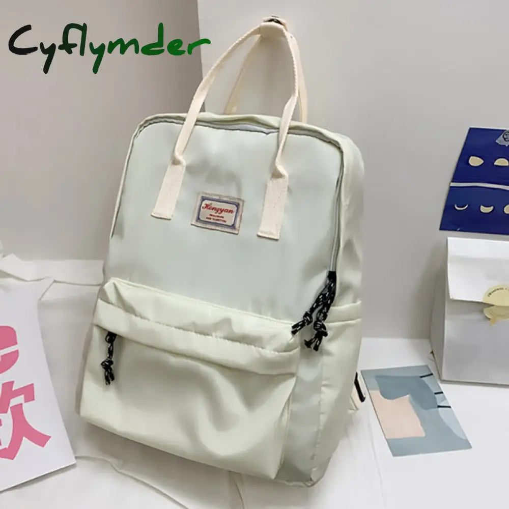 Cyflymder Fashion New Women Backpacks Nylon Waterproof Schoolbag Laptop Bagpack Junior High School