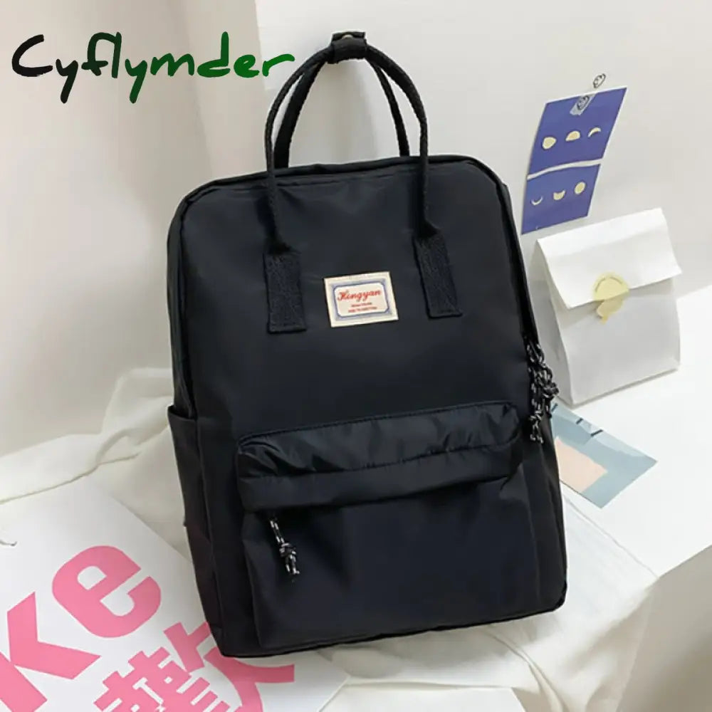 Cyflymder Fashion New Women Backpacks Nylon Waterproof Schoolbag Laptop Bagpack Junior High School