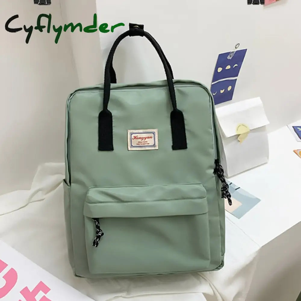 Cyflymder Fashion New Women Backpacks Nylon Waterproof Schoolbag Laptop Bagpack Junior High School