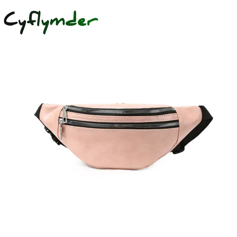 Cyflymder Fashion Outdoor Waist Bum Bag Genuine Leather Running Belt Pouch Zip Fanny Pack Chest