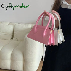 Cyflymder Fashion Pink Small Square Women Clutch Purse Handbags New Simple Ladies Messenger Bag