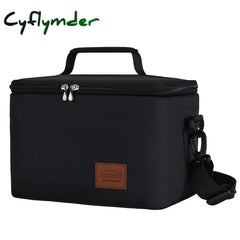 Cyflymder Fashion Portable Thermal Lunch Bags For Women Kids Men Food Picnic Cooler Box Large