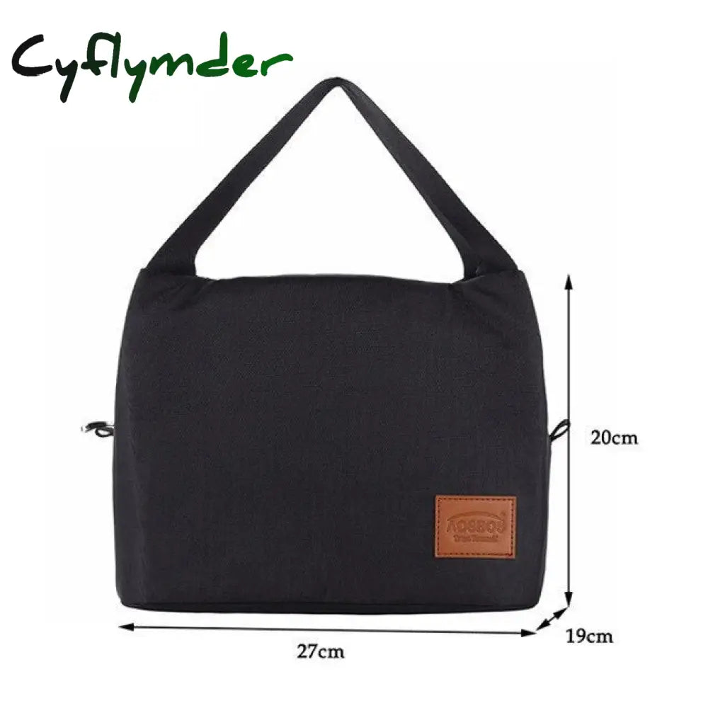 Cyflymder Fashion Portable Thermal Lunch Bags For Women Kids Men Food Picnic Cooler Box Large