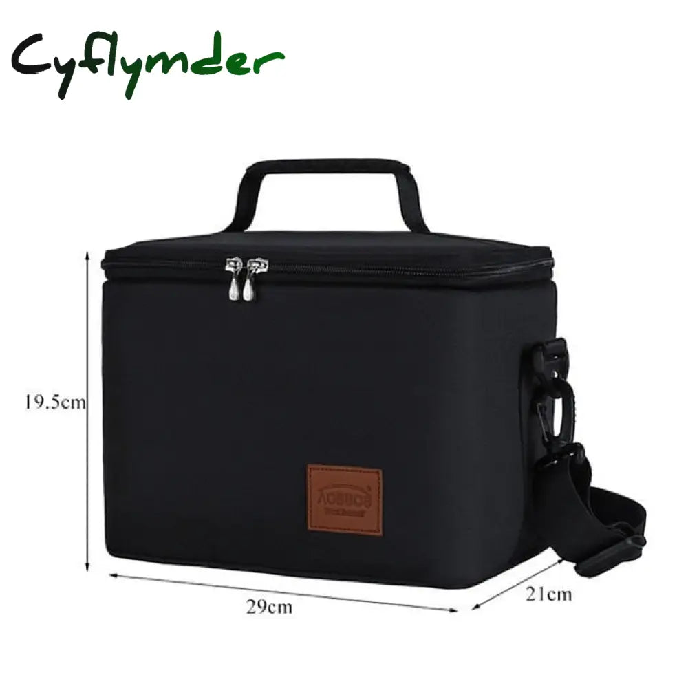 Cyflymder Fashion Portable Thermal Lunch Bags For Women Kids Men Food Picnic Cooler Box Large