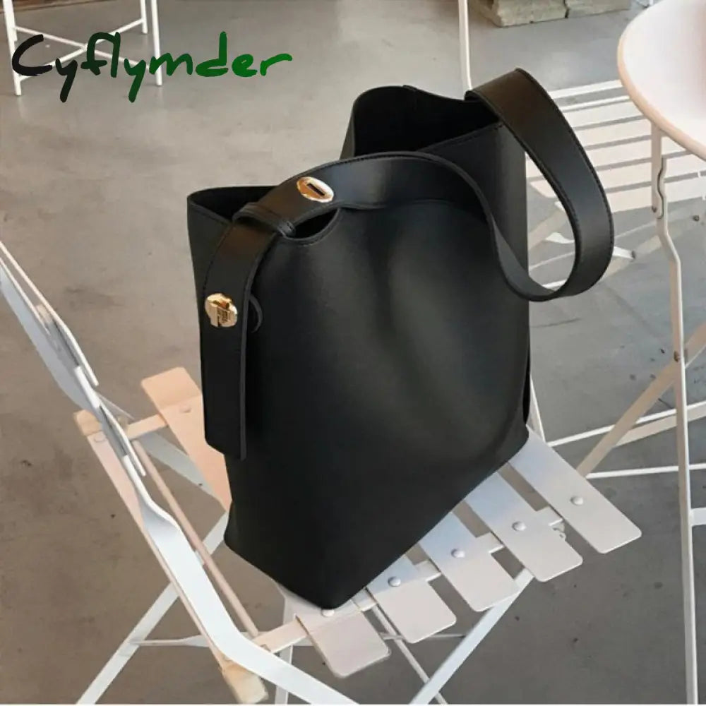 Cyflymder Fashion Pu Leather Women’s Handbags Large Capacity Designer Casual Ladies Tote Female