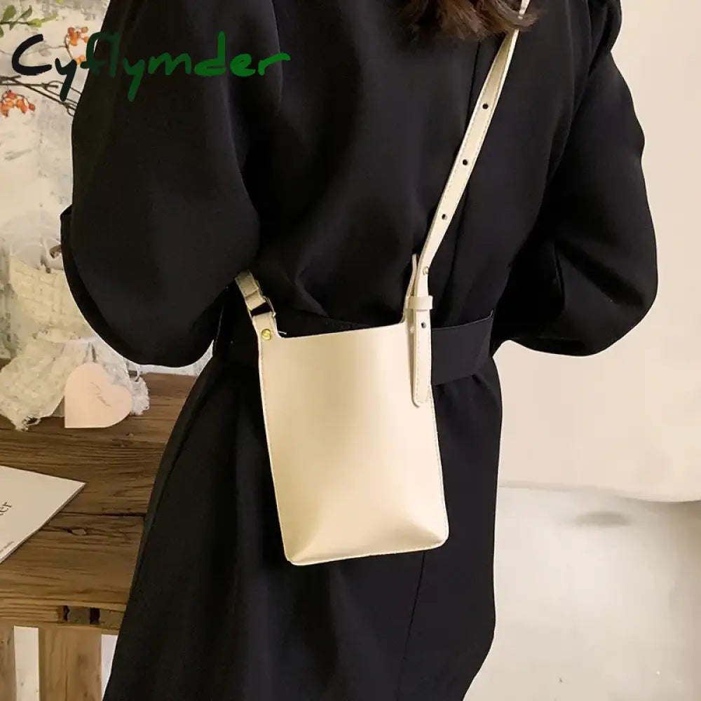 Cyflymder Fashion Pu Small Solid Crossbody Bags Women Mini Leather Shoulder Messenger Bag Clutch