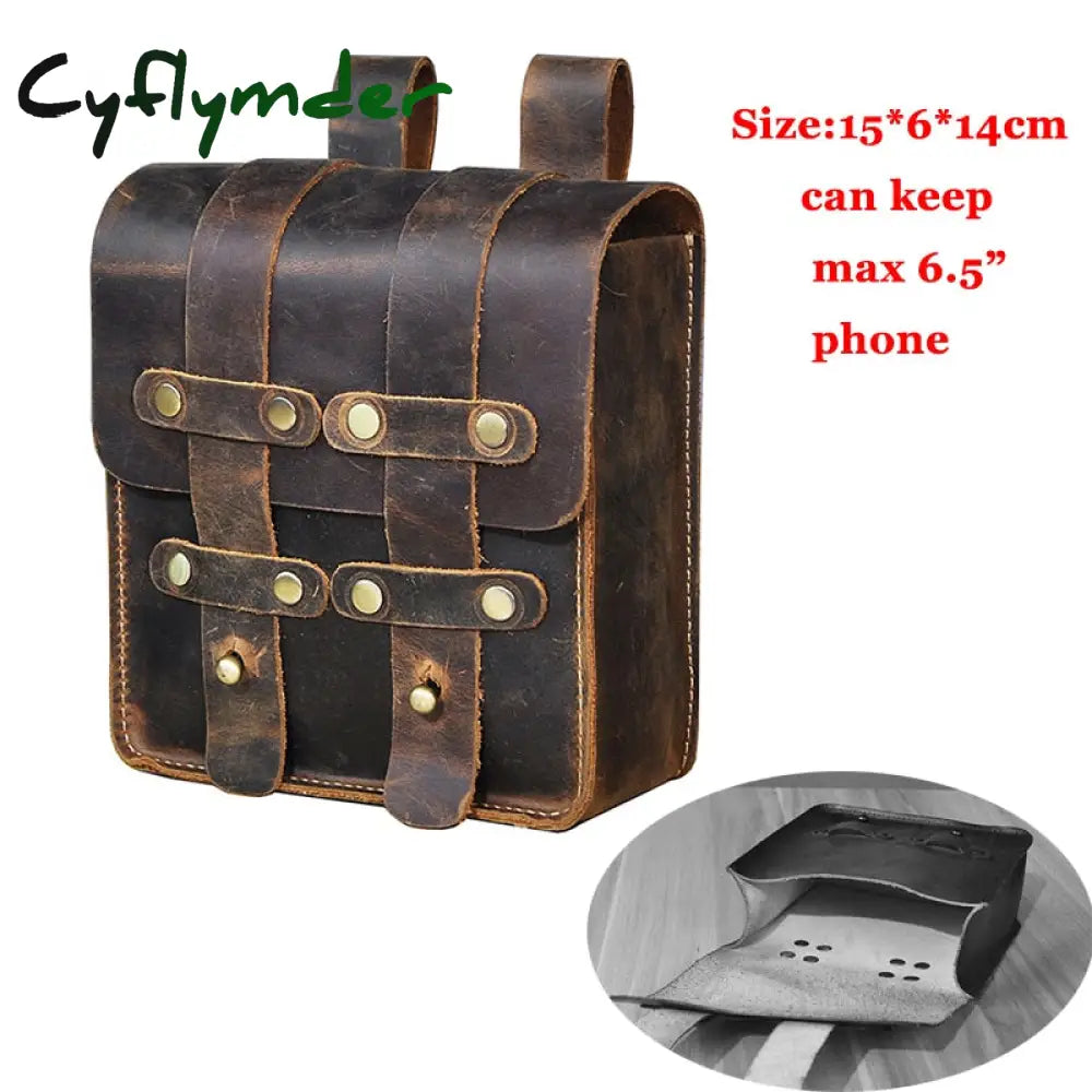 Cyflymder Fashion Quality Leather Small Summer Pouch Hook Design Waist Pack Bag Cigarette Case