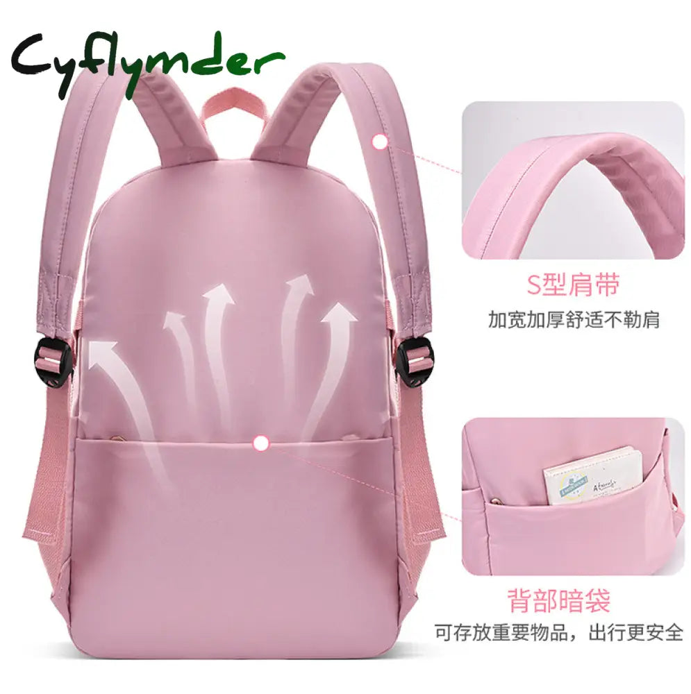 Cyflymder Fashion School Bags For Teenage Girls Waterproof Big Schoolbag Children Backpack Book Bag