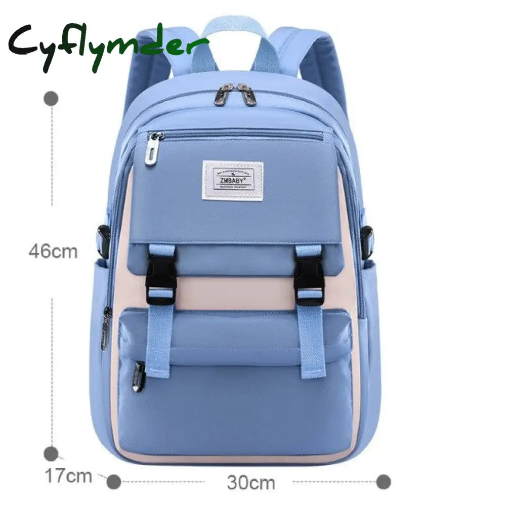 Cyflymder Fashion School Bags For Teenage Girls Waterproof Big Schoolbag Children Backpack Book Bag