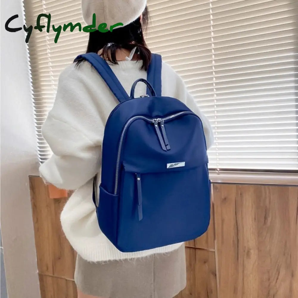 Cyflymder Fashion School Girls Shoulder Bag Oxford Computer Simple Travel Backpack Female Large