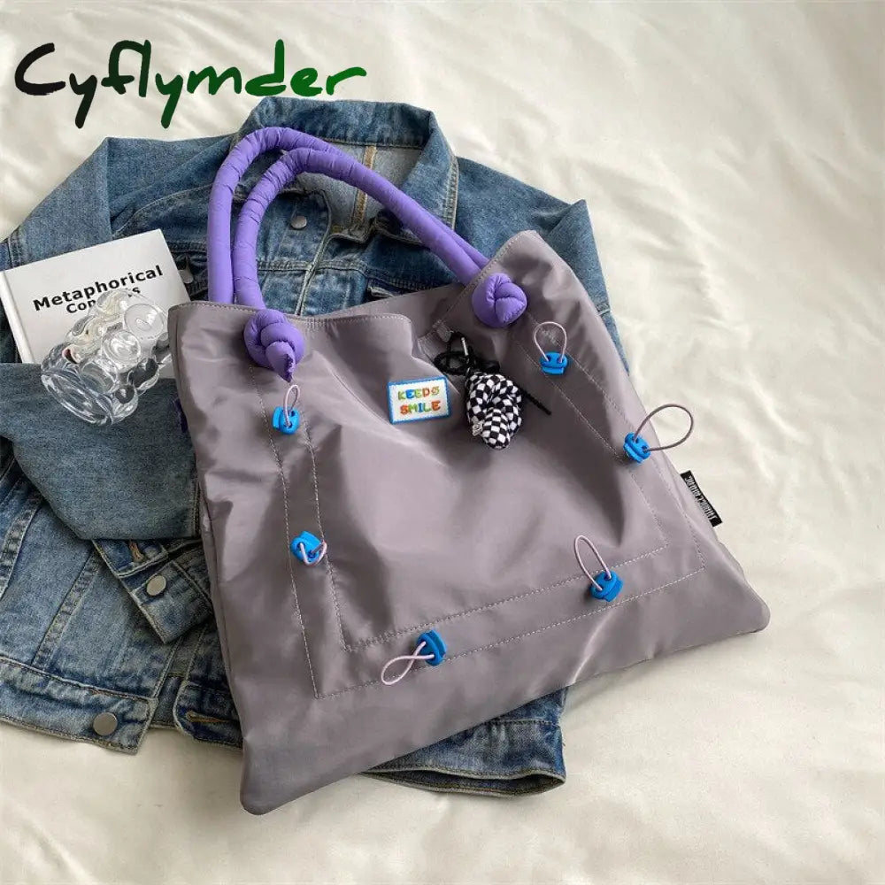 Cyflymder Fashion Short Handle High Quality Totes Luxury Designer Cute Shoulder Bag For Women Large