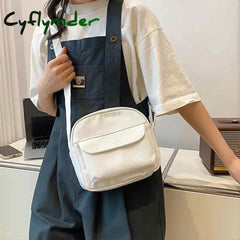 Cyflymder Fashion Small Canvas Crossbody Bags For Women Mini Shoulder Phone Wallet Girl Student