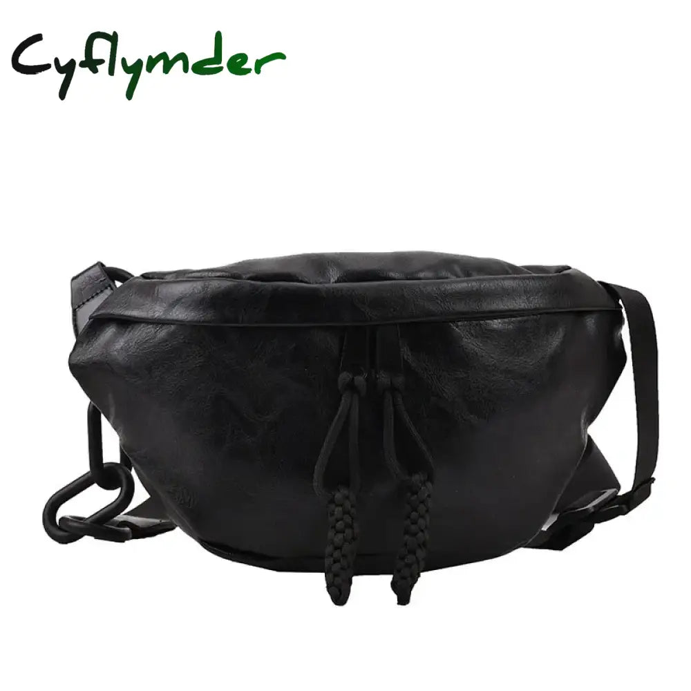 Cyflymder Fashion Soft Leather Waist Bag Ladies Fanny Pack High Quality Shoulder Belt Purse Bags Fashion Designer