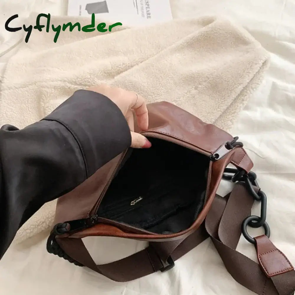 Cyflymder Fashion Soft Leather Waist Bag Ladies Fanny Pack High Quality Shoulder Belt Purse Bags Fashion Designer