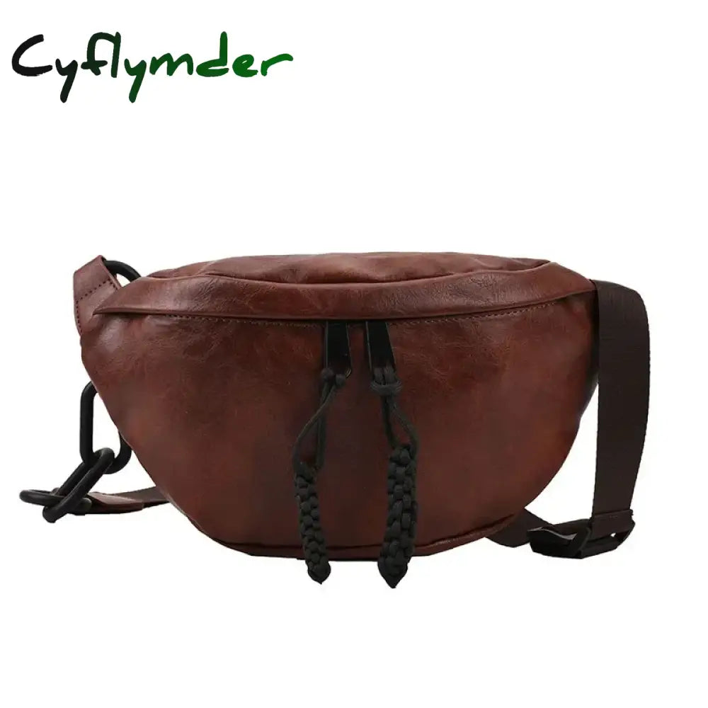 Cyflymder Fashion Soft Leather Waist Bag Ladies Fanny Pack High Quality Shoulder Belt Purse Bags Fashion Designer